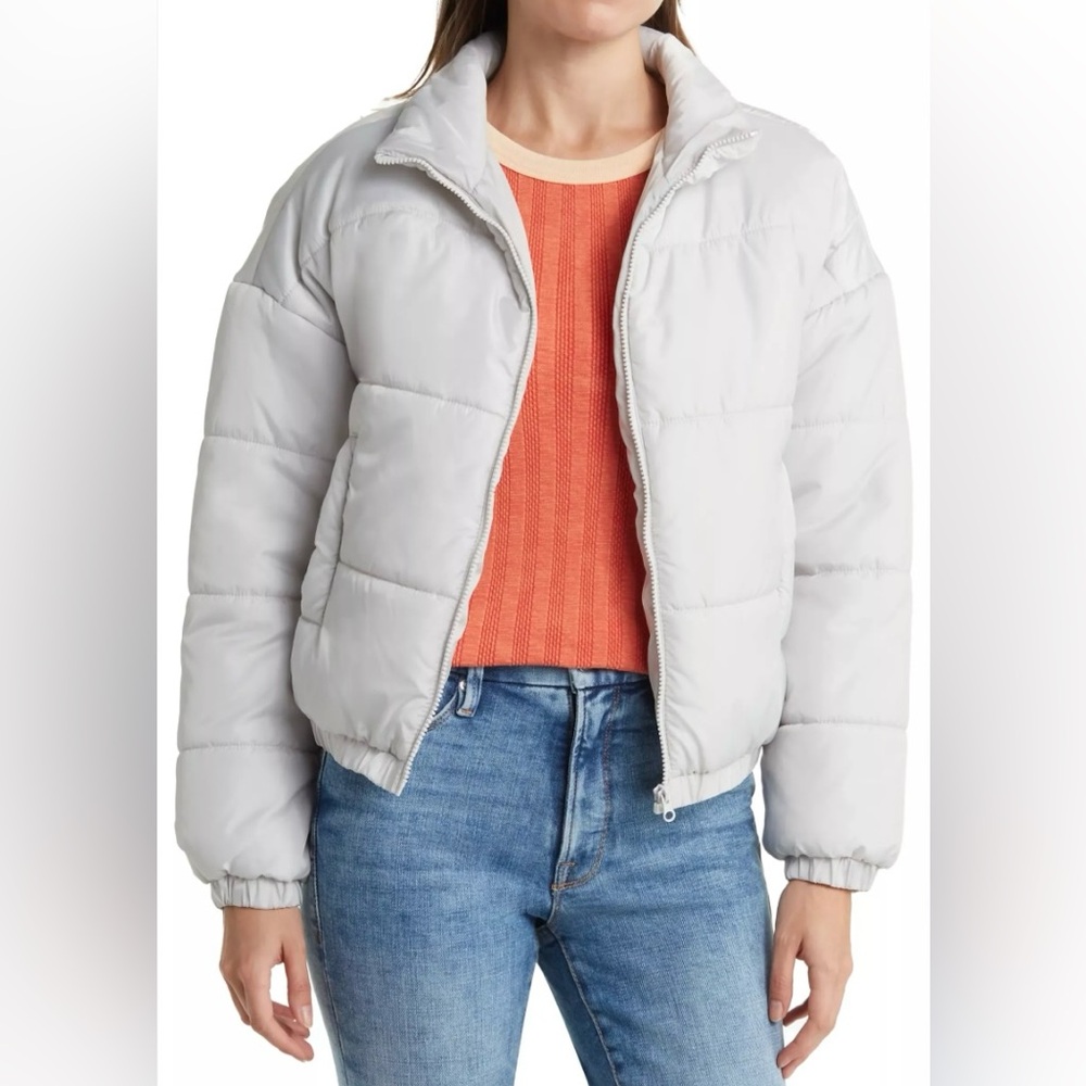 Abound Silver Gray Puffer Jacket